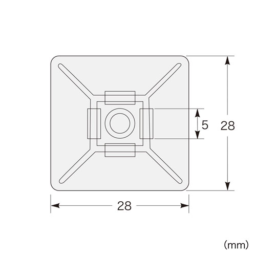 タイマウント（ケーブルタイ用・配線固定・10個入り）