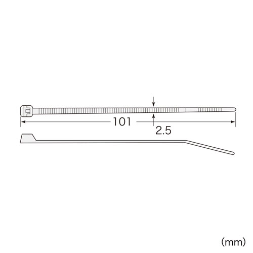 ケーブルタイ（長さ10.1cm・5色・各10本入り）