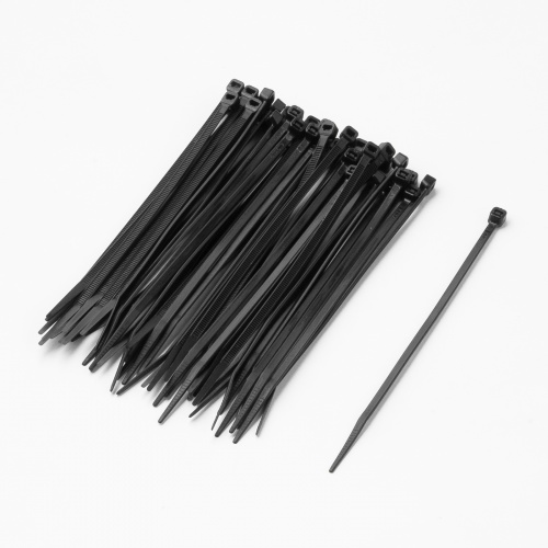 結束バンド（屋外用・長さ150mm・50本入り・耐UV・紫外線に強い・耐候性・幅3.6mm・配線・DIY・結束径最大36mm・引張強度18kg・ブラック）