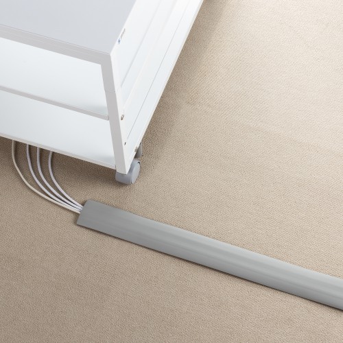 ケーブルカバー（ソフトタイプ・グレー・幅66.0mm・保護・配線カバー）CA-65N2