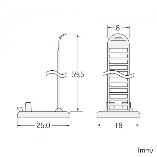 ケーブルクランプ（結束径 3.0～15.0mm・10個セット）