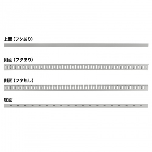 配線ダクト（配線整理・ケーブル配線・ケーブル整理・1m・幅2.5cm） CA-D30L サンワサプライ