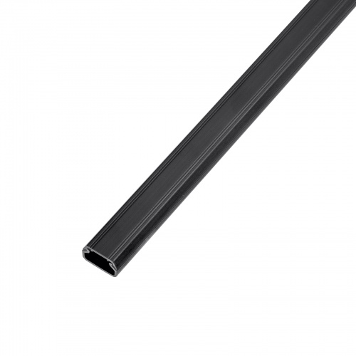 ケーブルモール（幅17mm・角型・壁用・床用・フラット・両面テープ付き・釘・ネジ止めが可能・配線・ダクト・カバー・ケーブル収納・ブラック）