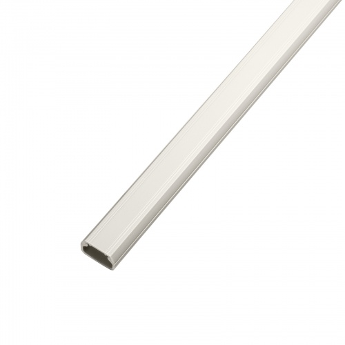 ケーブルモール（幅17mm・角型・壁用・床用・フラット・両面テープ付き・釘・ネジ止めが可能・配線・ダクト・カバー・ケーブル収納・ミルキーホワイト）