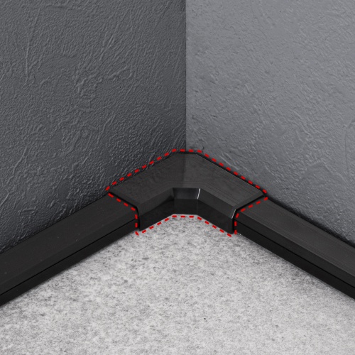 ケーブルモール（連結部品・幅22mm・L型タイプ・CA-KK22用・配線・ダクト・カバー・ケーブル収納・ブラック）