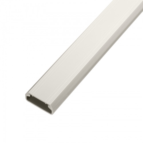 ケーブルモール（幅33mm・角型・壁用・床用・フラット・両面テープ付き・釘・ネジ止めが可能・配線・ダクト・カバー・ケーブル収納・ミルキーホワイト）