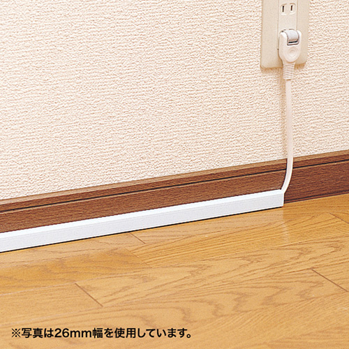 ケーブルカバー（角型・幅33mm・ホワイト） CA-KK33N サンワサプライ