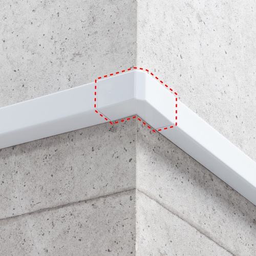 ケーブルカバー（壁用・床用・配線カバー・配線隠し・配線ダクト・内外L型・CA-KK40W用）