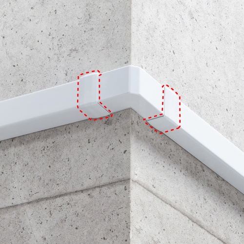 ケーブルカバー（壁用・床用・配線カバー・配線隠し・配線ダクト・連結カバー・CA-KK40W用）