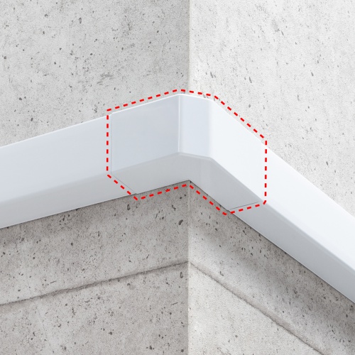 ケーブルカバー（壁用・床用・配線カバー・配線隠し・配線ダクト・内外L型・CA-KK60W用）