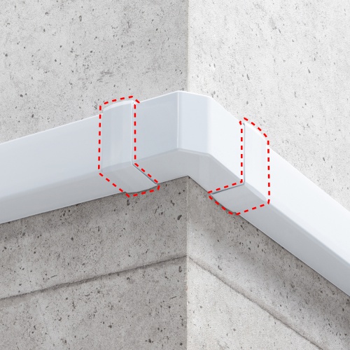 ケーブルカバー（壁用・床用・配線カバー・配線隠し・配線ダクト・連結カバー・CA-KK60W用）