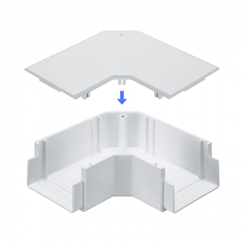ケーブルカバー（壁用・床用・配線カバー・配線隠し・配線ダクト・平面L型・CA-KK60W用）