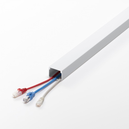 ケーブルカバー（壁用・床用・1ｍ・配線カバー・配線隠し・配線ダクト・幅6cm・高さ4cm）