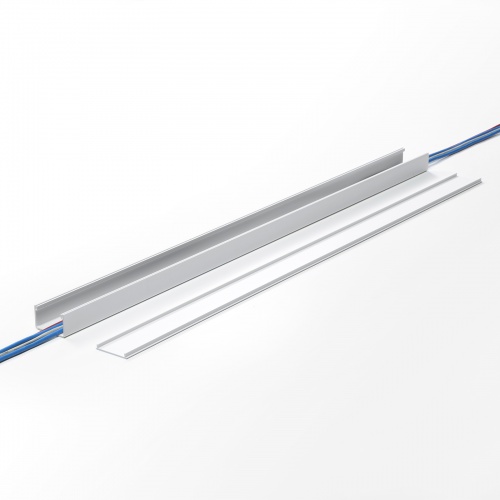 ケーブルカバー（壁用・床用・1ｍ・配線カバー・配線隠し・配線ダクト・幅6cm・高さ4cm）