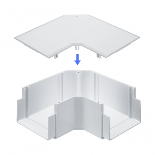 ケーブルカバー（壁用・床用・配線カバー・配線隠し・配線ダクト・平面L型・CA-KK80W用）