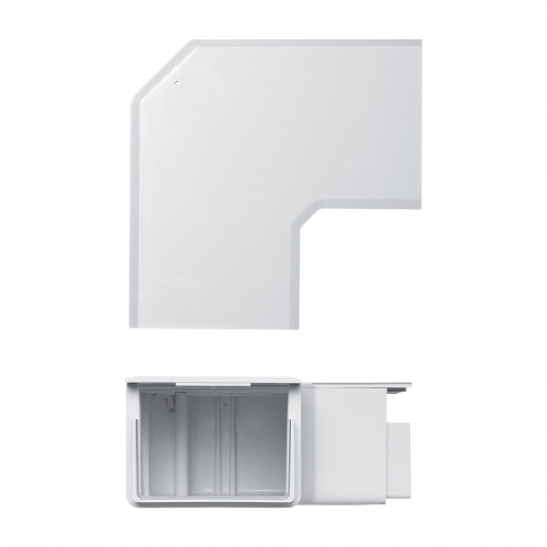 ケーブルカバー（壁用・床用・配線カバー・配線隠し・配線ダクト・平面L型・CA-KK80W用）