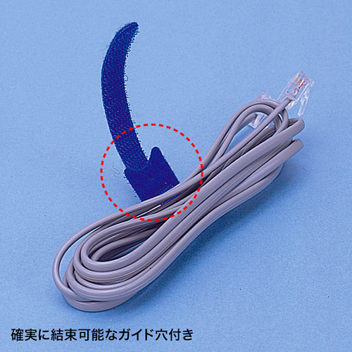 ケーブルタイ（面ファスナー・4色セット・配線用） CA-MF1SETN サンワサプライ