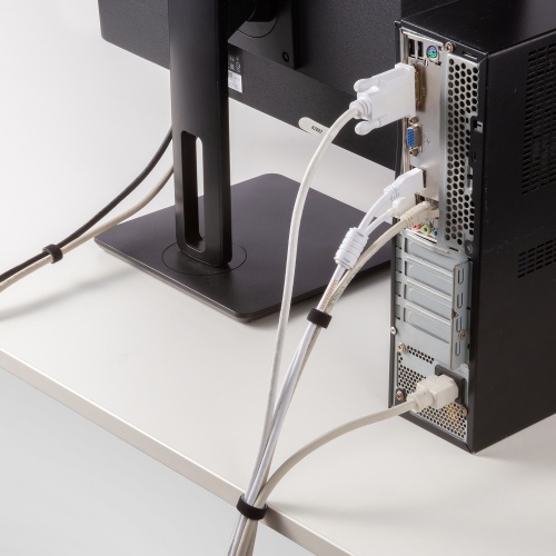 マジックバンド（ケーブルタイ・結束・帯・幅10mm×長さ3m・ブラック） CA-MF6BKN サンワサプライ