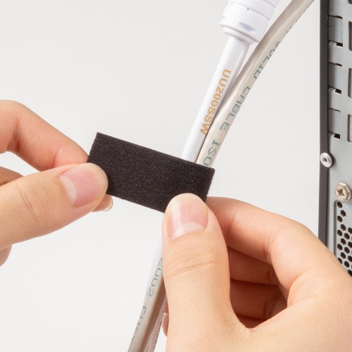 マジックバンド（ケーブルタイ・結束・帯・幅20mm×長さ3m・ブラック） CA-MF7BKN