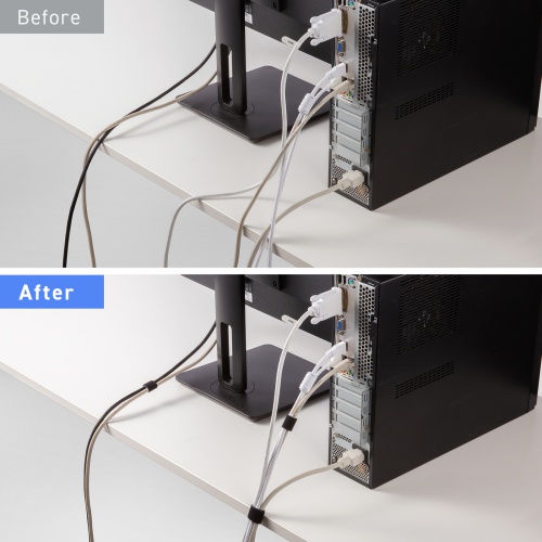 マジックバンド（ケーブルタイ・結束・帯・幅20mm×長さ3m・ブラック） CA-MF7BKN