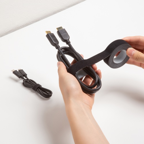 マジックバンド（ケーブルタイ・結束・帯・幅20mm×長さ3m・ブラック） CA-MF7BKN