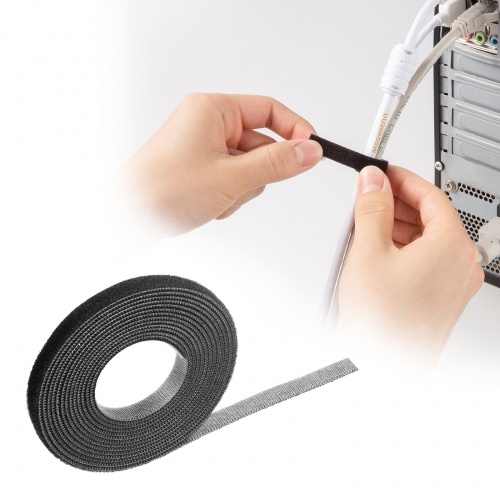 マジックバンド（厚さ2.7mm・幅10mm・長さ3m・黒）