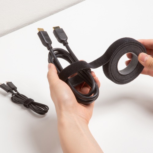 マジックバンド（厚さ2.7mm・幅20mm・長さ3m・黒）