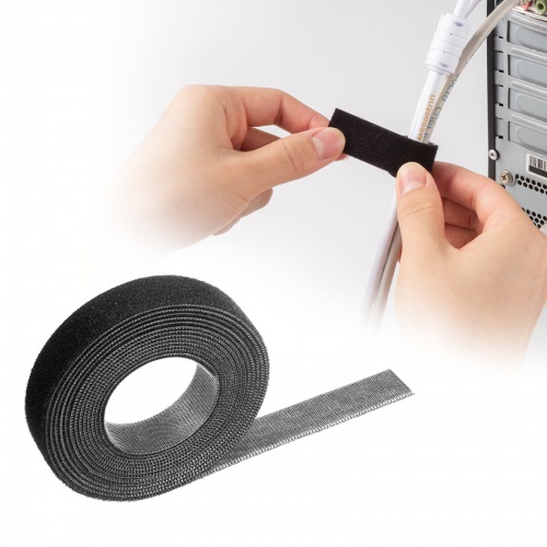 マジックバンド（厚さ2.7mm・幅20mm・長さ3m・黒）