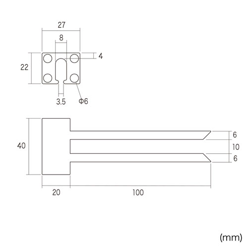 USBホールドロック（USBプラグ対応・抜け防止・面ファスナー取り付け）