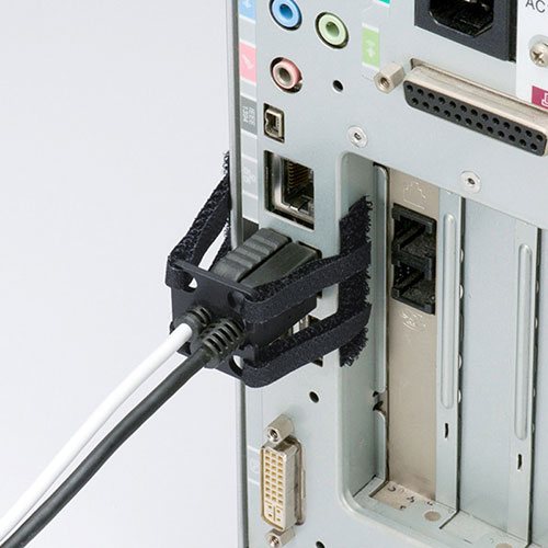 USBホールドロック（USBプラグ対応・抜け防止・面ファスナー取り付け）