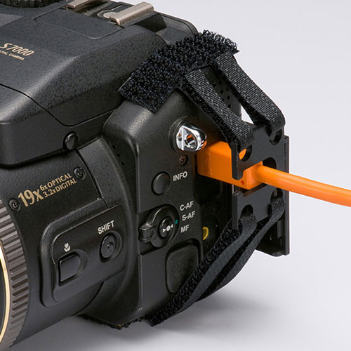 USBホールドロック（USBプラグ対応・抜け防止・面ファスナー取り付け）