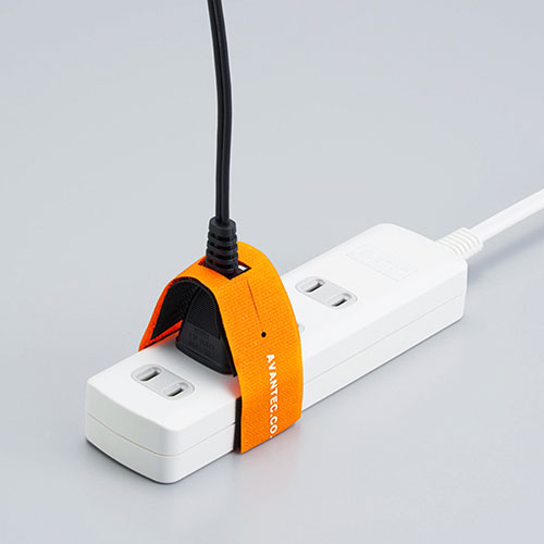 ACチョイロック（電源ケーブル対応・抜け防止・面ファスナー取り付け）