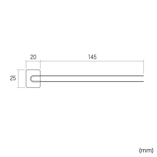 汎用チョイロック（タブレット・Wi-Fiルーター・スマートフォン対応・抜け防止・線材取り付け）