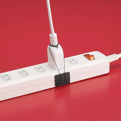 汎用チョイロック（タブレット・Wi-Fiルーター・スマートフォン対応・抜け防止・線材取り付け）