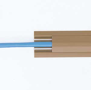 環境配慮型のエコケーブルカバー（ライトブラウン・ケーブル収納目安2本） サンワサプライ