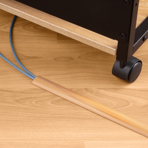 床用ケーブルモール（幅30mm・長さ1m・ナチュラル木目）