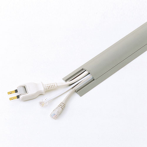 ケーブルカバー（中・足かけ危険予防・グレー） CA-R50GY サンワサプライ