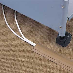 環境配慮型のエコケーブルカバー（ライトブラウン・ケーブル収納目安3～4本） サンワサプライ