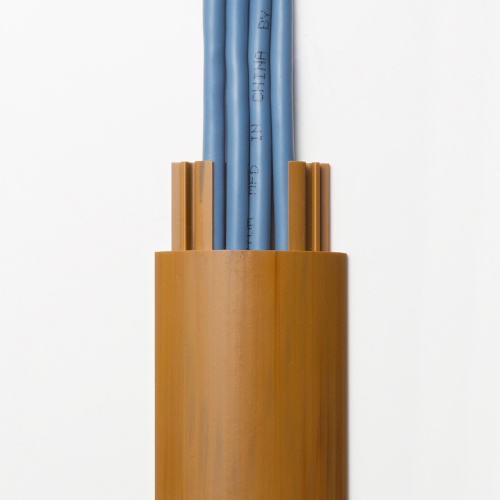 床用ケーブルモール（幅50mm・長さ1m・ライト木目）