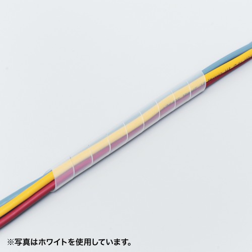 ケーブルタイ（スパイラルタイプ・内寸直径12mm・2m巻き・ブラック）