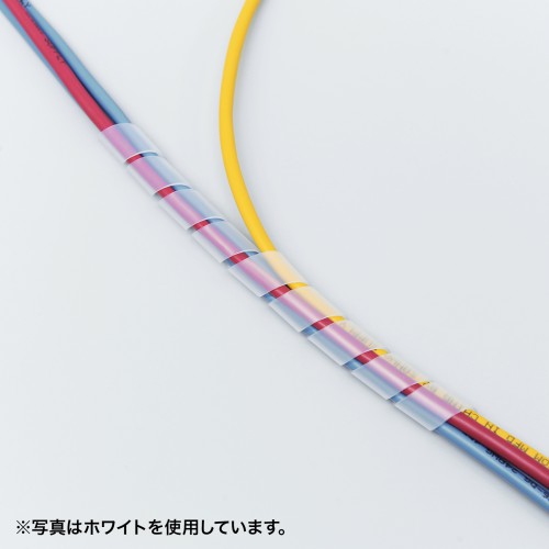 ケーブルタイ（スパイラルタイプ・内寸直径12mm・2m巻き・ブラック）