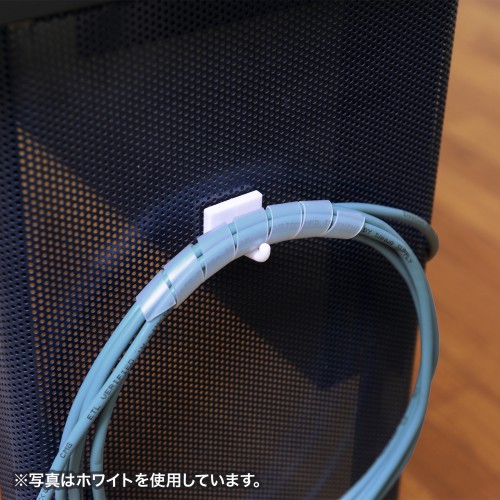 ケーブルタイ（スパイラルタイプ・内寸直径12mm・2m巻き・ブラック）