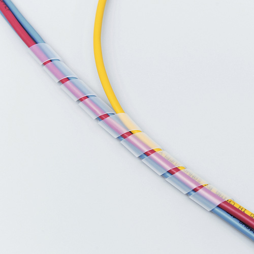 ケーブルタイ（スパイラルタイプ・内寸直径12mm・2m巻き・ホワイト）