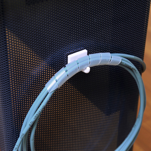 ケーブルタイ（スパイラルタイプ・内寸直径12mm・2m巻き・ホワイト）