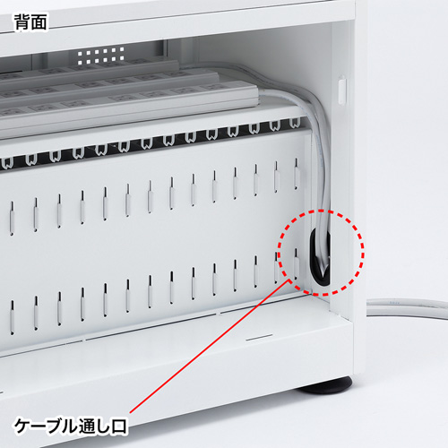 収納キャビネット（iPad・タブレット・20台まで・保管庫・鍵付き） CAI-CAB103W サンワサプライ
