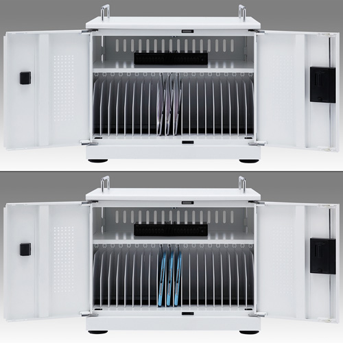収納キャビネット（iPad・タブレット・20台まで・保管庫・鍵付き） CAI-CAB103W サンワサプライ