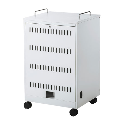ノートパソコン収納キャビネット(12台収納・ロッカー・保管庫・鍵付き) CAI-CAB104W サンワサプライ