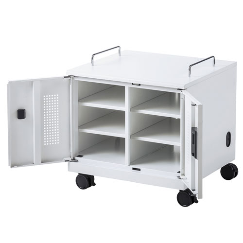 ノートパソコン収納キャビネット(6台収納・ロッカー・保管庫・鍵付き)