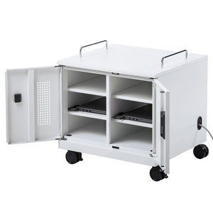 ノートパソコン収納キャビネット(6台収納・ロッカー・保管庫・鍵付き)