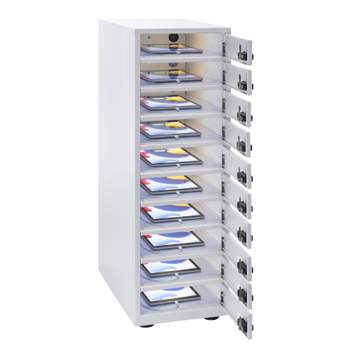 タブレット保管庫（個別管理タイプ・鍵付き・10台収納）CAI-CAB113W